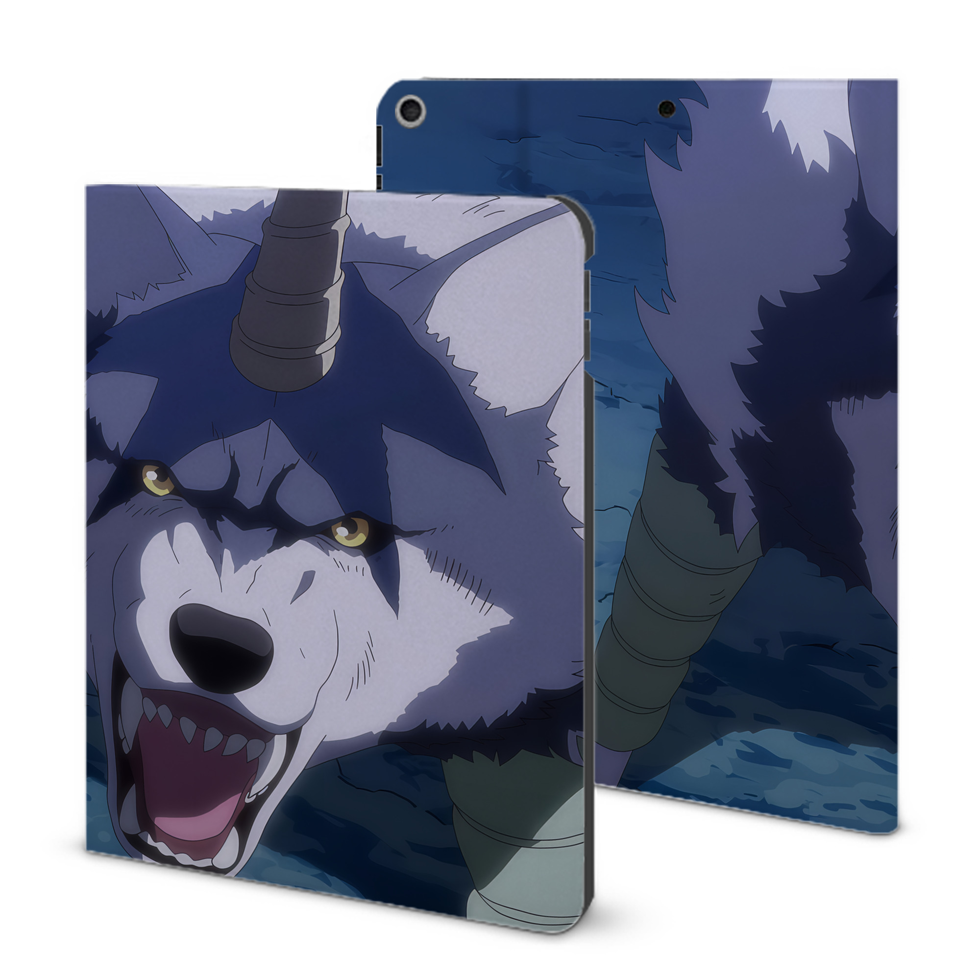 （画像用） 転スラ Regarding Reincarnated to Slime IPad ケース ブック型 PUレザー TPU 耐衝撃 軽量 薄型 ペン収納なし 全面保護 IPad 各モデル対応